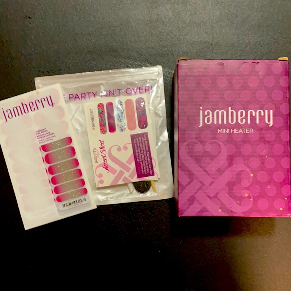Jamboree mini heater and nail wraps.